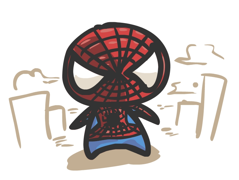 funny spiderman cartoon